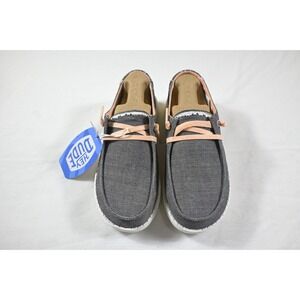 Hey Dude Wendy W Shoes Gray Women's Size 6 Slip On Casual Sneakers New